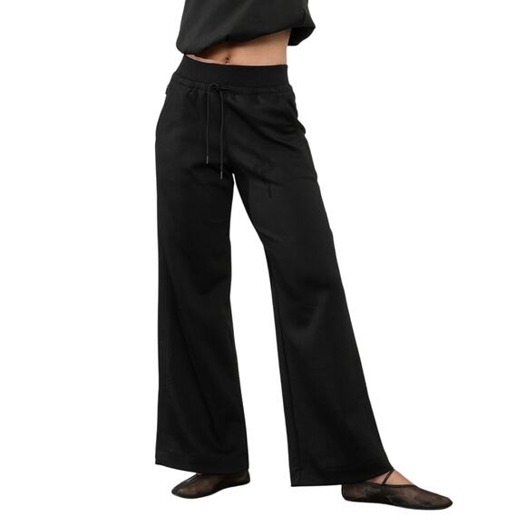 Athleta Black Allure High Rise Wide Leg Pant Size Large - Picture 1 of 10
